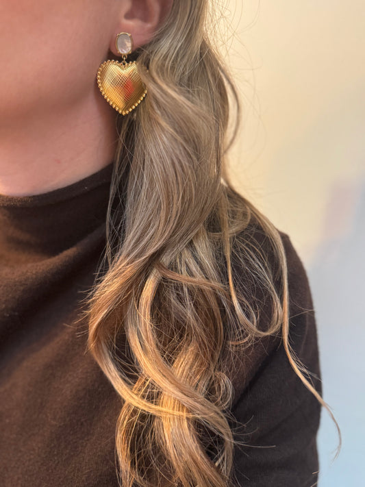 Boucles d'oreilles Ambre